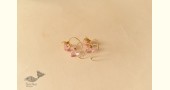 online Handmade designer glass earring - Light Pink Lotus