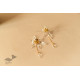 online Transparent Snowflakes Glass Earring