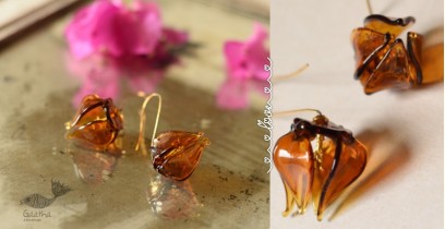 Kusumaprabha . कुसुमांप्रभा | Designer Glass Crown Flower Earring 