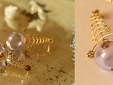 Kusumaprabha . कुसुमांप्रभा | Designer Glass Long Earring 