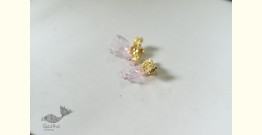 Kusumaprabha . कुसुमांप्रभा ✤ Handmade Glass Earring - Pink Gold