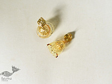 Kusumaprabha . कुसुमांप्रभा ✤ Glass Earring - Yellow Jhumka