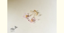 Kusumaprabha . कुसुमांप्रभा ✤ Glass Earring - Pink Flower