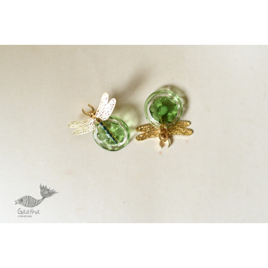 online designer glass earring Dragonfly