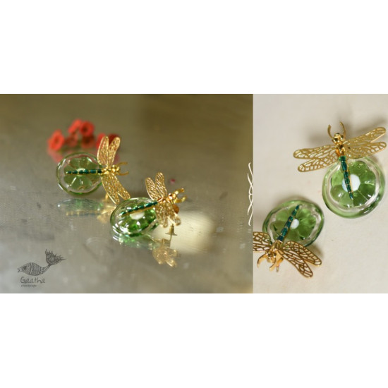 online designer glass earring Dragonfly