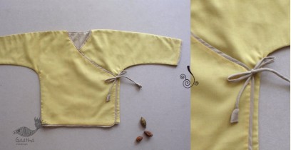 Infant Organic Cotton Garment ★ Yellow Mellow Reversible Wrap ★ 16