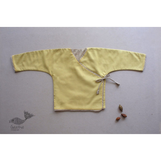 Infant Organic Cotton Garment ★ Yellow Mellow Reversible Wrap ★ 16