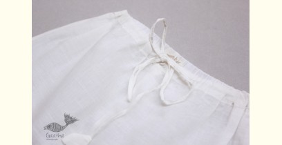 Infant Organic Cotton Garment ★ Classic String Pants -Milky White ★ 22