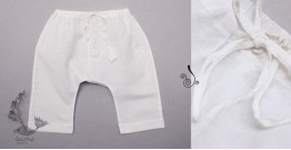 Infant Organic Cotton Garment ★ Classic String Pants -Milky White ★ 22