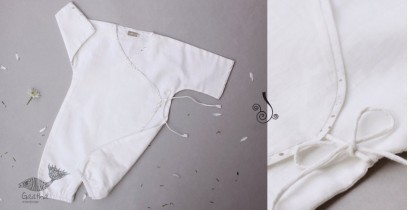 Infant Organic Cotton Garment ★ Milky White Romper★ 1