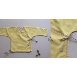 Infant Organic Cotton Garment ★ Yellow Mellow Reversible Wrap ★ 16