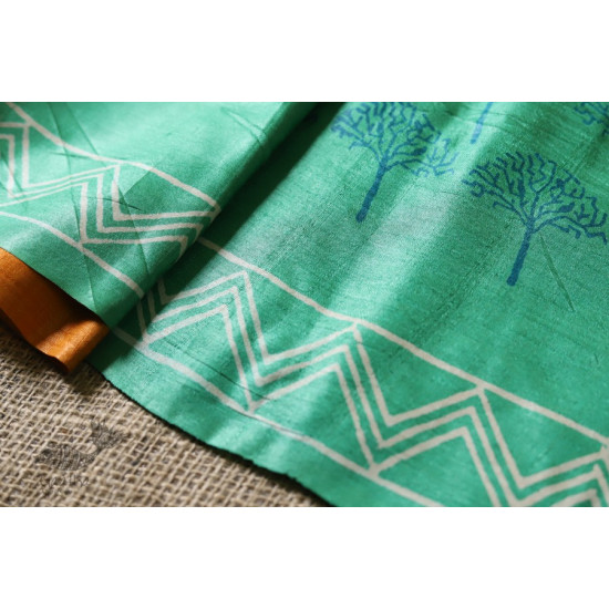 मेघा ❈  Tussar Silk / Block Printed Saree ❈ 25