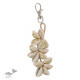 shop online handmade cowrie jute hand bag charm / key chain