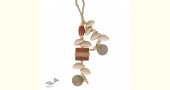 shop online handmade Earthy Wood, Cowrie & Old Coin Hand Bag Charm