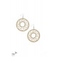 shop online handmade Golden Round Crochet Earring