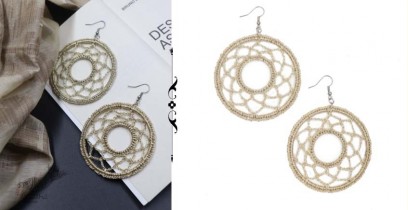 Abira ✮ Handmade Golden Round Crochet Earring ✮ 6