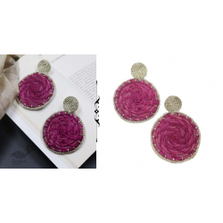 Abira ✮ Pink Sabai Grass Zari Earring ✮ 8