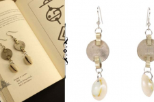 Abira ✮ Repurposed Coin & Cowrie Shell Dangler ✮ 5