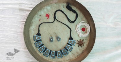 Sofeez ✽ Lac Jewelry ✽ Blue Necklace With Earrings ✽ 1