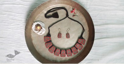 Sofeez ✽ Lac Jewelry ✽ Red Necklace With Earrings ✽ 2