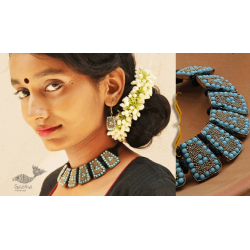 Sofeez ✽ Lac Jewelry ✽ Blue Necklace With Earrings ✽ 1