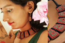 Sofeez ✽ Lac Jewelry ✽ Red Necklace With Earrings ✽ 2