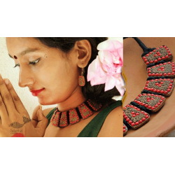 Sofeez ✽ Lac Jewelry ✽ Red Necklace With Earrings ✽ 2