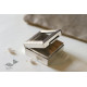 रजत ❧ | Silver Square box - Small - Transparent Top | 6