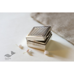 रजत ❧ | Silver Square box - Small | 10