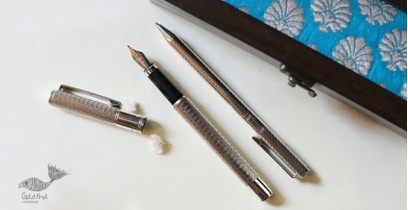 रजत ❧ | Silver Regular Pen & Ink pen (Set of two) | 11