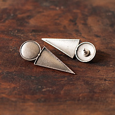 Ishana . इशाना | German Silver Earring - 3