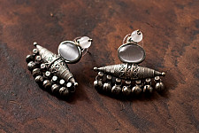Ishana . इशाना | German Silver Earring (Two Color Options yellow/ White)