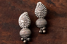Ishana . इशाना | German Silver Earring - 11