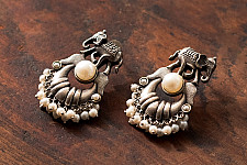 Ishana . इशाना | German Silver Earring - 12