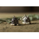 धरा ✽ Antique Finish White Metal ✽ Earring { 3 }