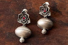 Ishana . इशाना | German Silver Earring - Flower