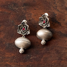 Ishana . इशाना | German Silver Earring - Flower