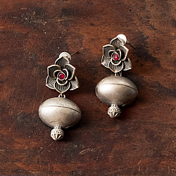 Ishana . इशाना | German Silver Earring - Flower