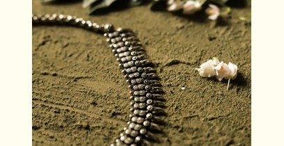 धरा ✽ Antique Finish White Metal ✽ Necklace { 32 }