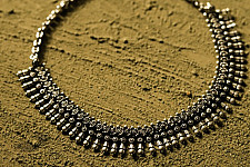 धरा ✽ Antique Finish White Metal ✽ Necklace { 38 }
