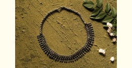 धरा ✽ Antique Finish White Metal ✽ Necklace { 39 }