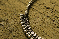 धरा ✽ Antique Finish White Metal ✽ Necklace { 40 }