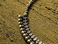 धरा ✽ Antique Finish White Metal ✽ Necklace { 40 }