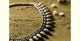 धरा ✽ Antique Finish White Metal ✽ Necklace { 44 }
