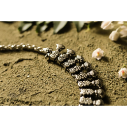 धरा ✽ Antique Finish White Metal ✽ Necklace { 46 }