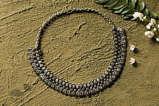 धरा ✽ Antique Finish White Metal ✽ Necklace { 49 }