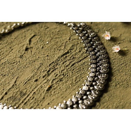 धरा ✽ Antique Finish White Metal ✽ Necklace { 49 }