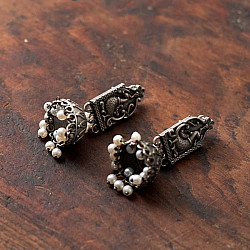 Ishana . इशाना | German Silver Earring - Jhumka