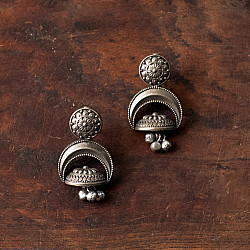 Ishana . इशाना | German Silver - Jhumka Earring 