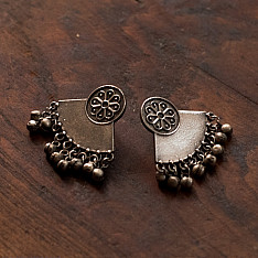 Ishana . इशाना | German Silver Earring - Fan